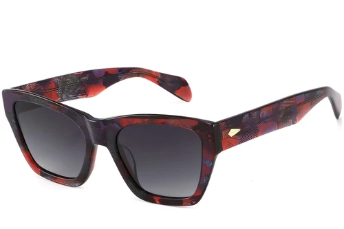 Gafas de sol de acetato con forma de mariposa y carey n.° BS2607-0595