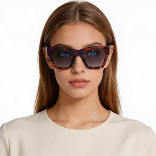 Gafas de sol de acetato con forma de mariposa y carey n.° BS2607-0595