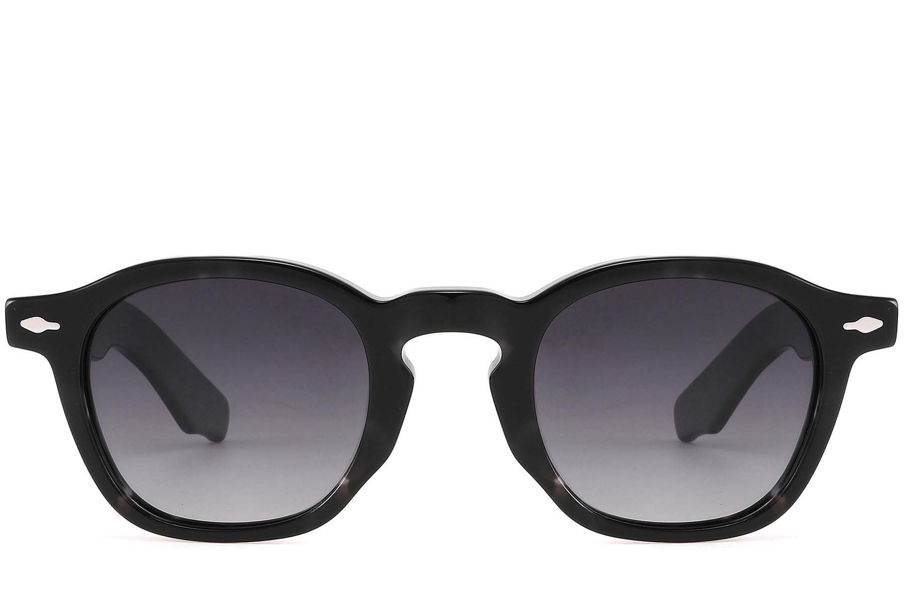Rectangular Black Acetate Sunglasses #BS2607-0607