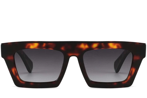 Gafas de sol rectangulares de acetato con montura de carey n.° BS2607-0617