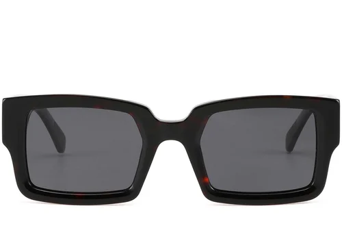 Gafas de sol rectangulares de acetato con montura de carey n.° BS2607-0620