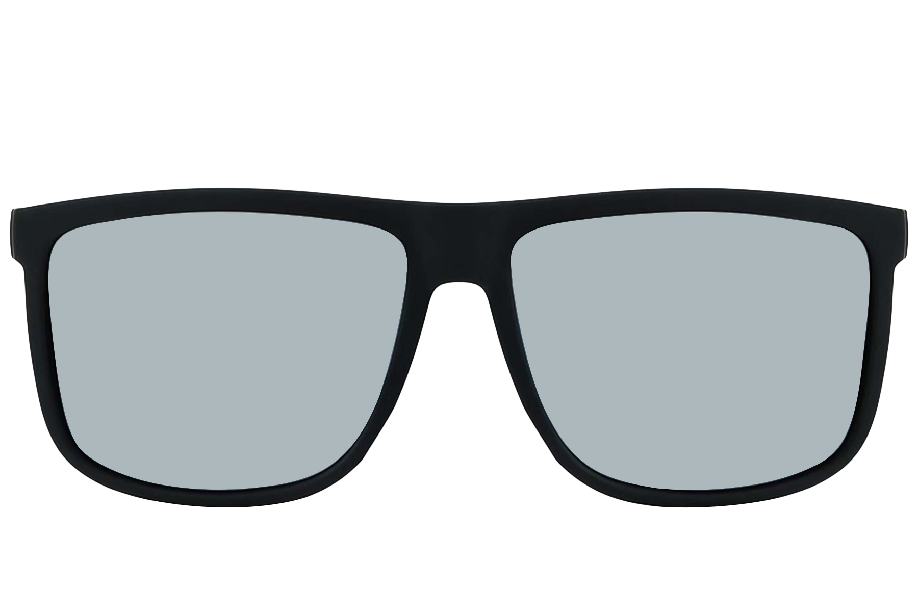 Black Plastic Rectangular Polarized Photochromic Glasses #BS2607