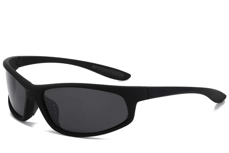 Butterfly Black Plastic Polarized Photochromic Glasses #BS2607-0642