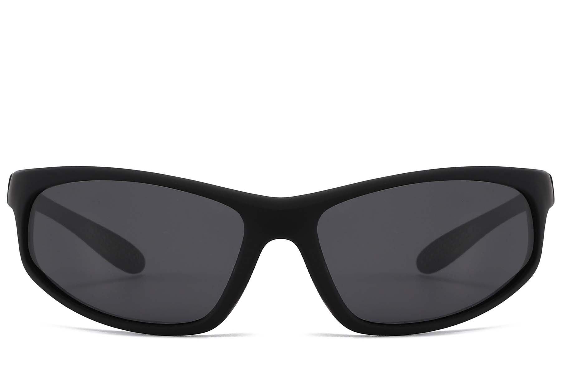 Butterfly Black Plastic Polarized Photochromic Glasses #BS2607-0642