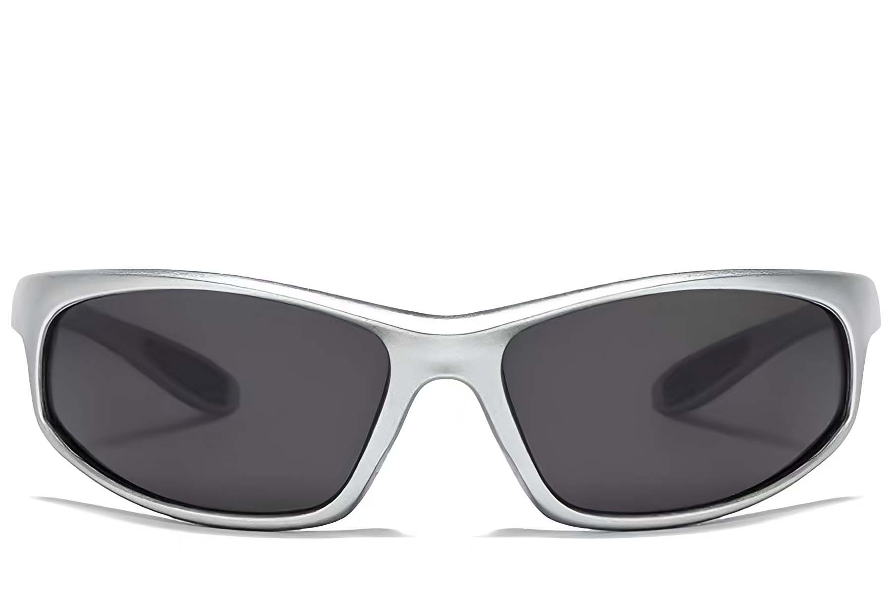 Butterfly Silver Plastic Polarized Photochromic Glasses #BS2607-0643