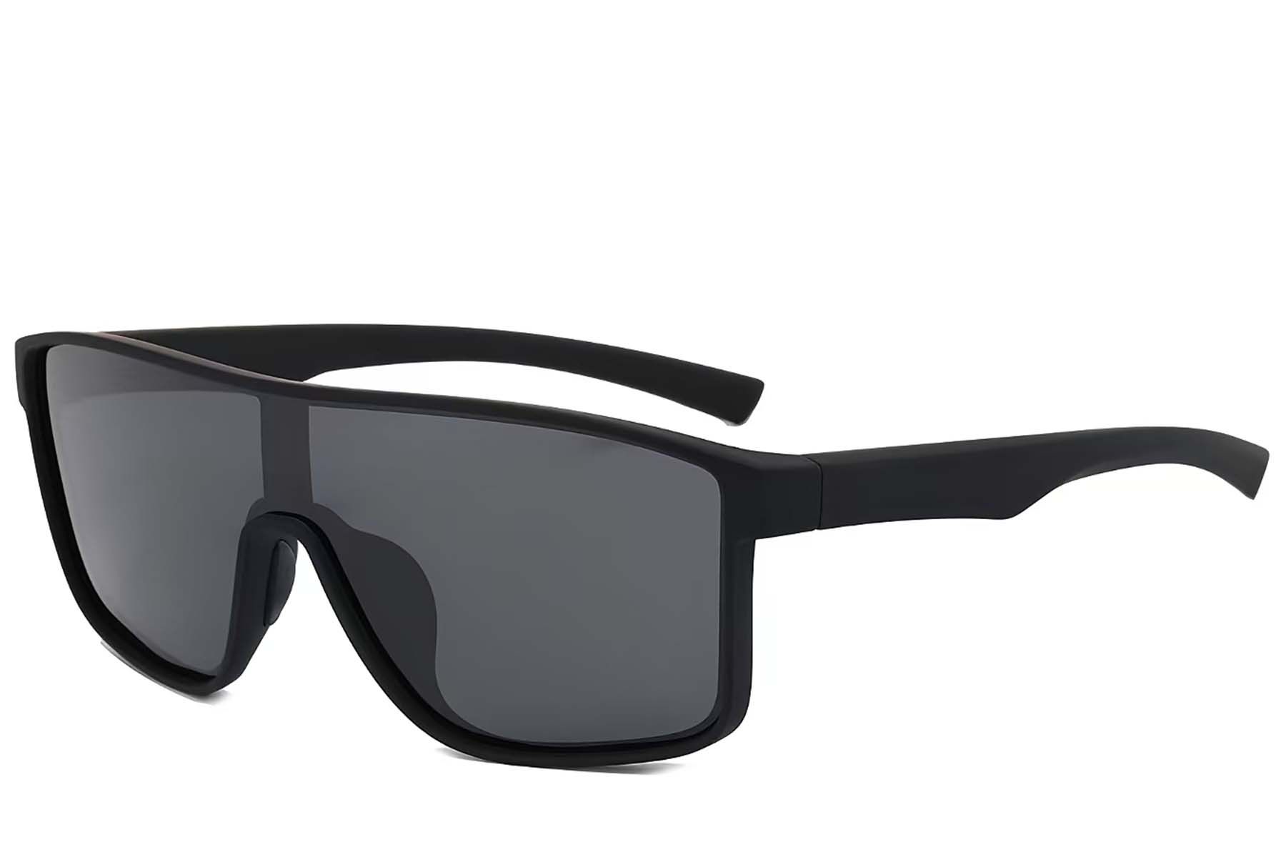 Aviator Black Plastic Polarized Photochromic Glasses #BS2607-0647