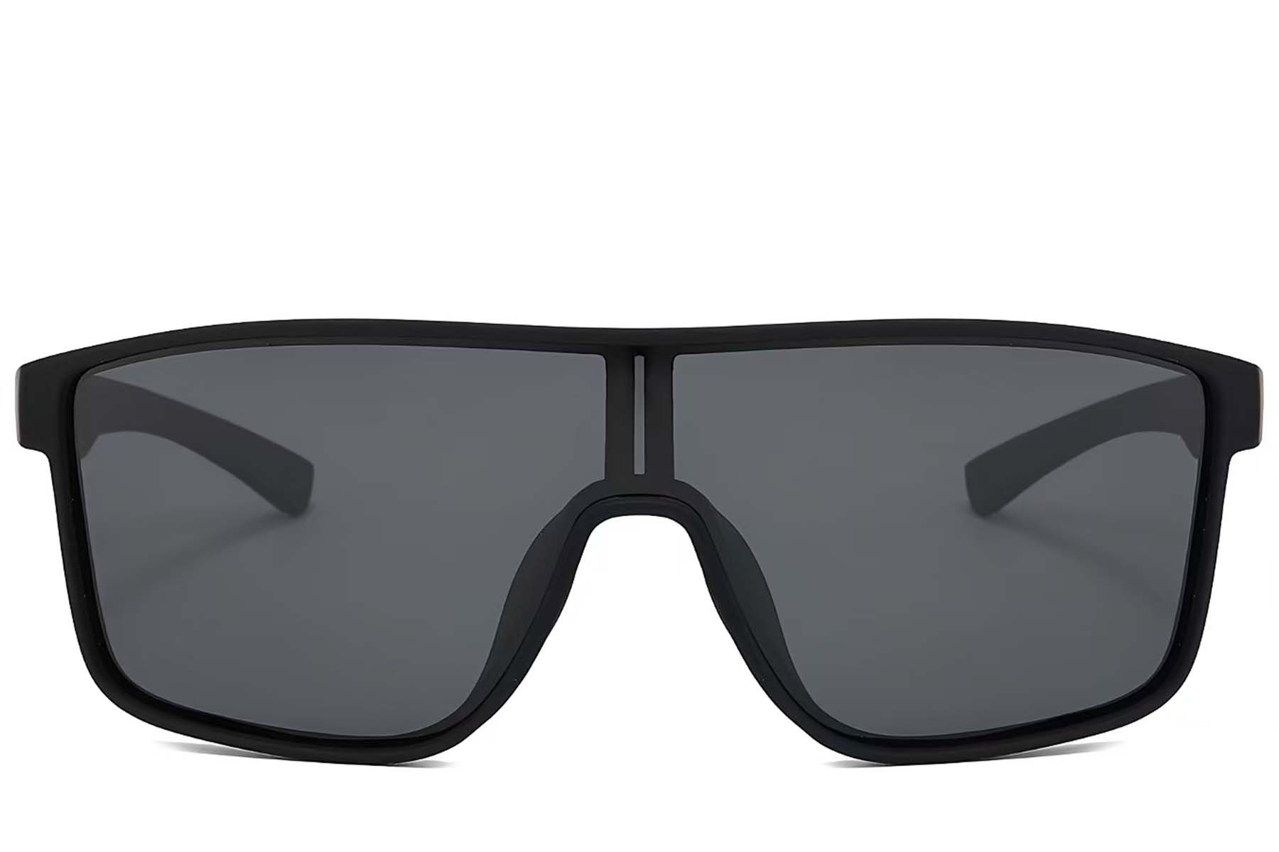 Aviator Black Plastic Polarized Photochromic Glasses #BS2607-0647