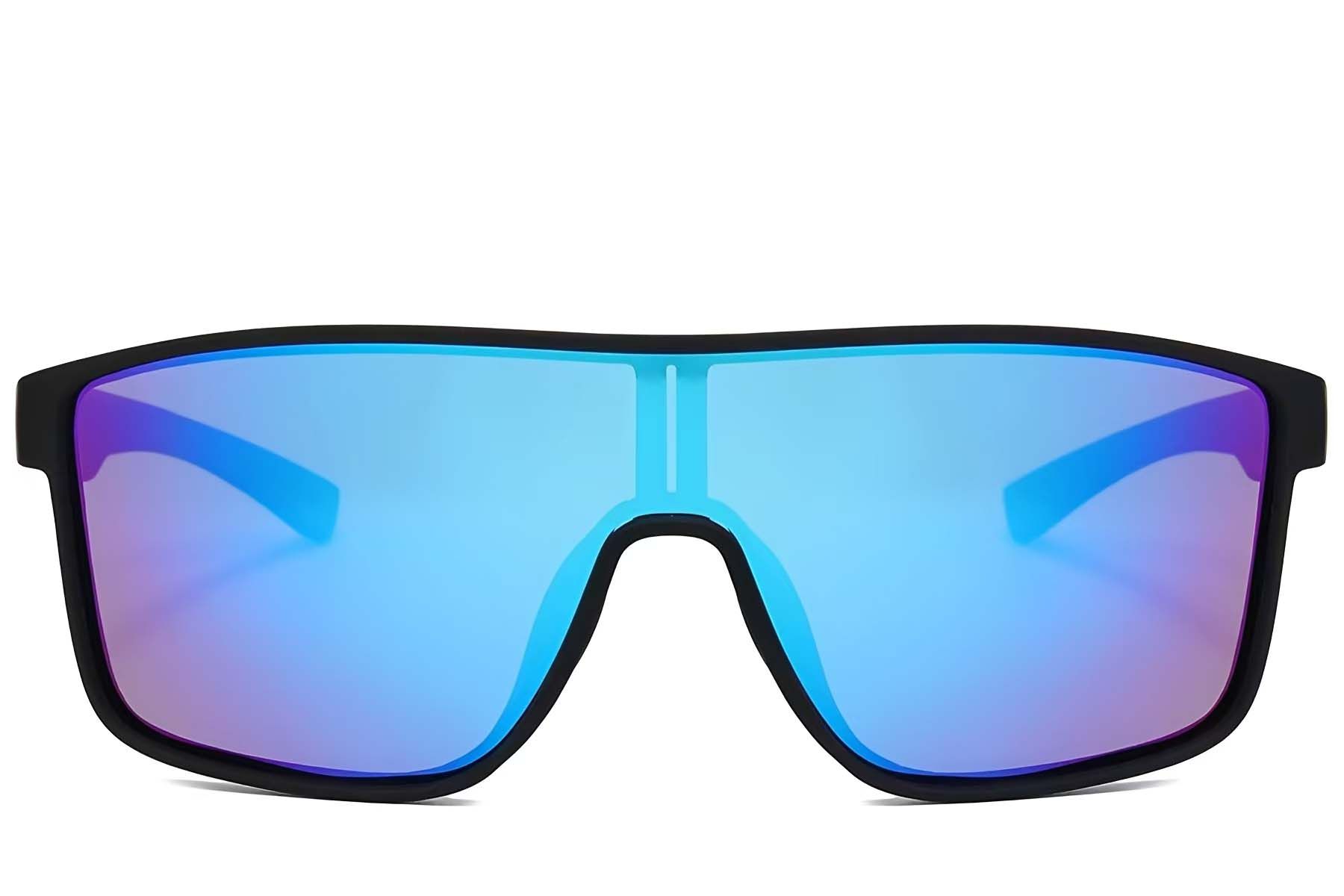 Aviator Black Plastic Polarized Photochromic Glasses #BS2607-0653