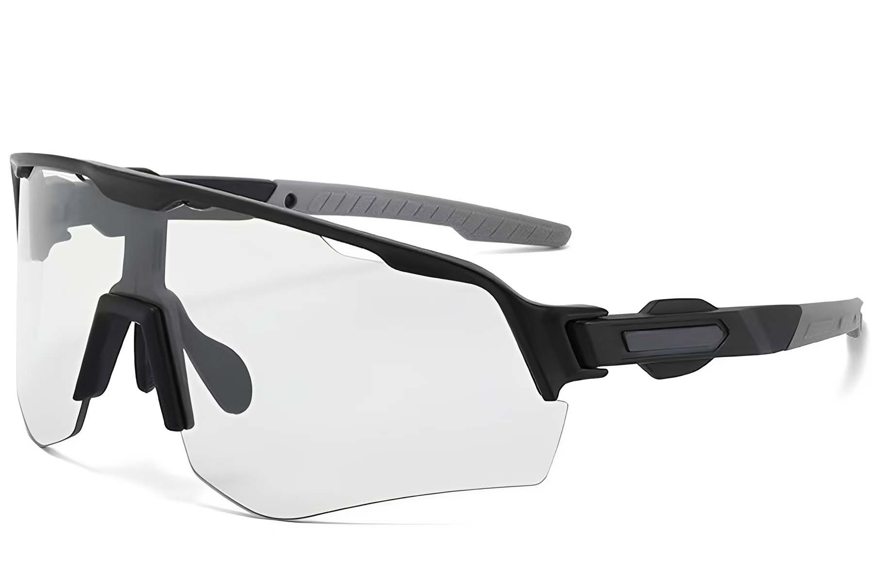 Gafas fotocromáticas de plástico negro estilo aviador #BS2607-0658