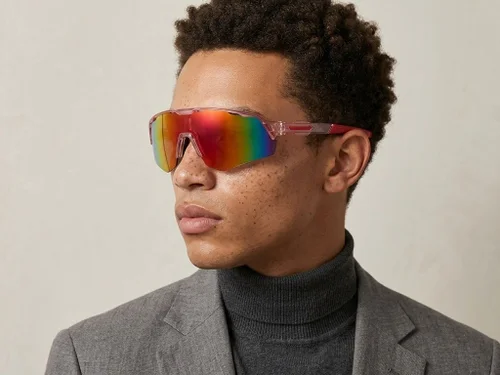 Lunettes photochromiques Aviator en plastique transparent #BS2607-0659