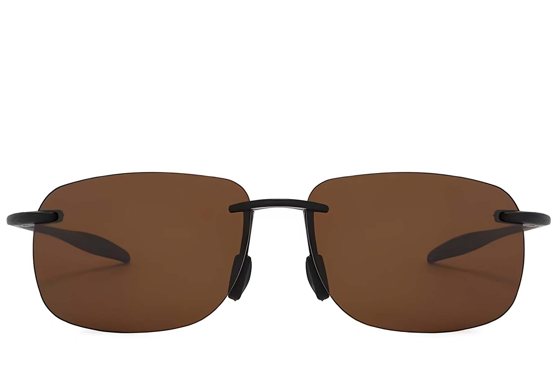 Invisible Black Plastic Polarized Sunglasses #BS2607-0669