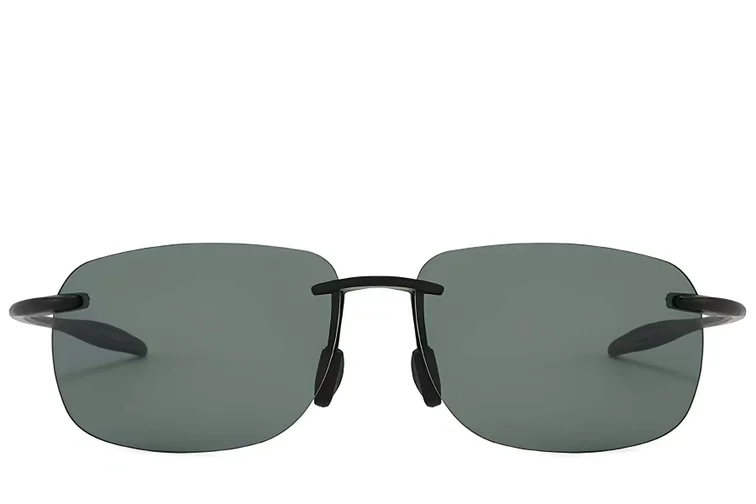 Invisible Black Plastic Polarized Sunglasses #BS2607-0670