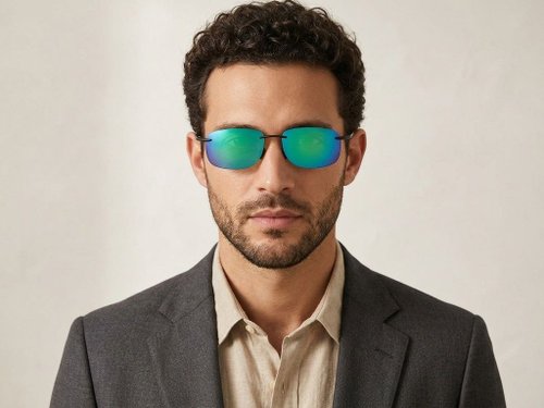 Lunettes de soleil polarisées invisibles en plastique noir #BS2607-0671