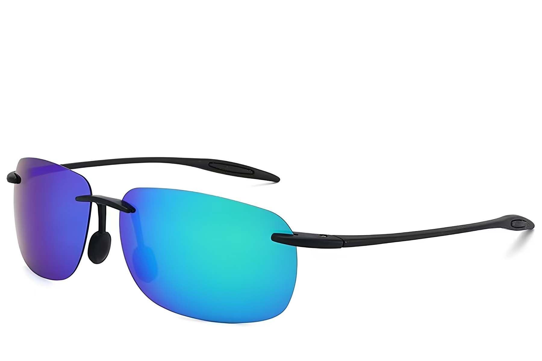 Invisible Black Plastic Polarized Sunglasses #BS2607-0671