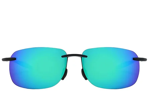 Lunettes de soleil polarisées invisibles en plastique noir #BS2607-0671
