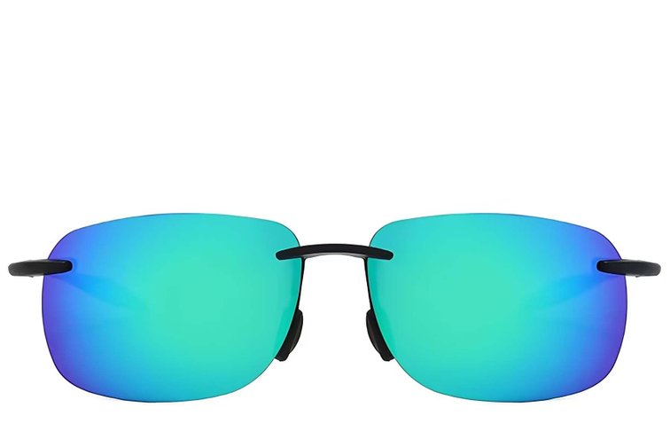Invisible Black Plastic Polarized Sunglasses #BS2607-0671