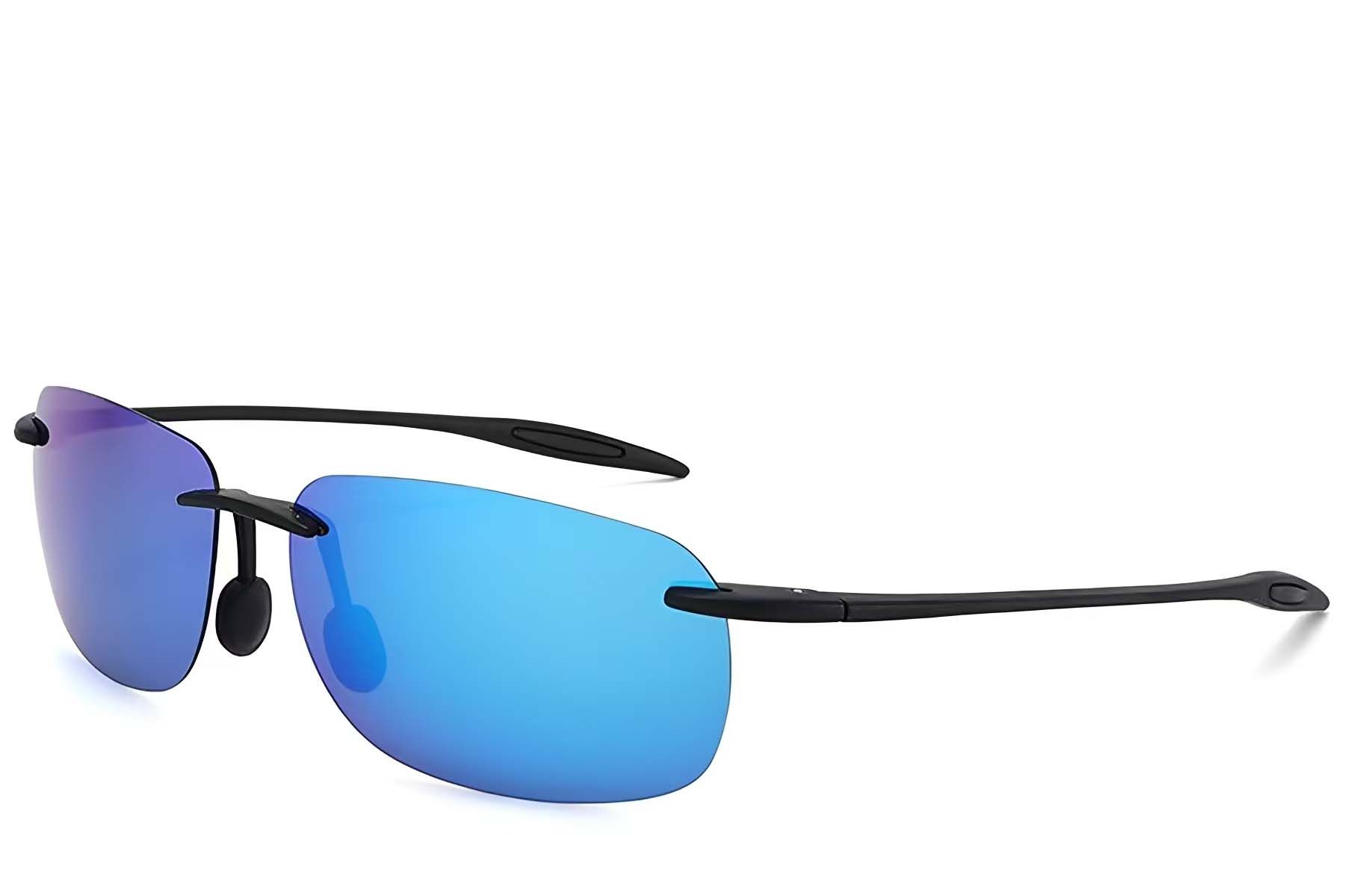 Invisible Black Plastic Polarized Sunglasses #BS2607-0672