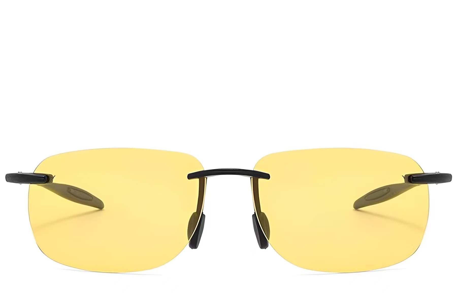 Invisible Black Plastic Polarized Sunglasses #BS2607-0675