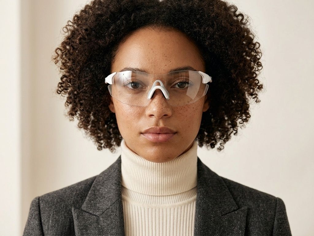 Aviator White Plastic Photochromic Glasses #BS2607-0677