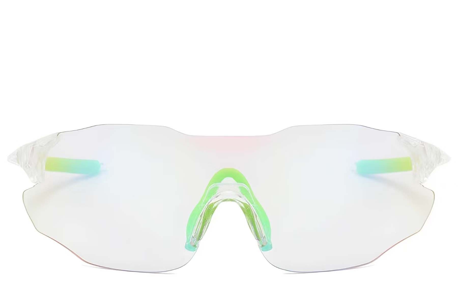 Aviator-Brille aus transparentem, photochromem Kunststoff #BS2607-0679