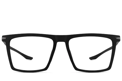 Lunettes rectangulaires noires TR90 photochromiques #BS2607-0685