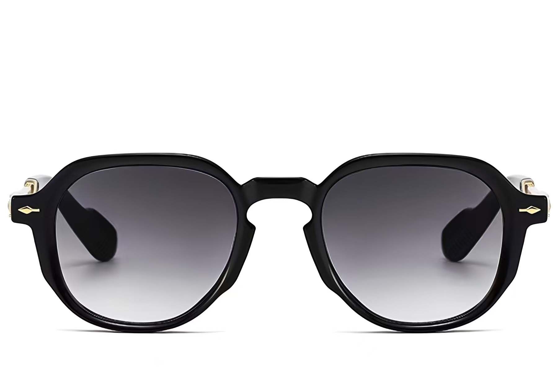 Oval Black Plastic Sunglasses #BS2607-0687