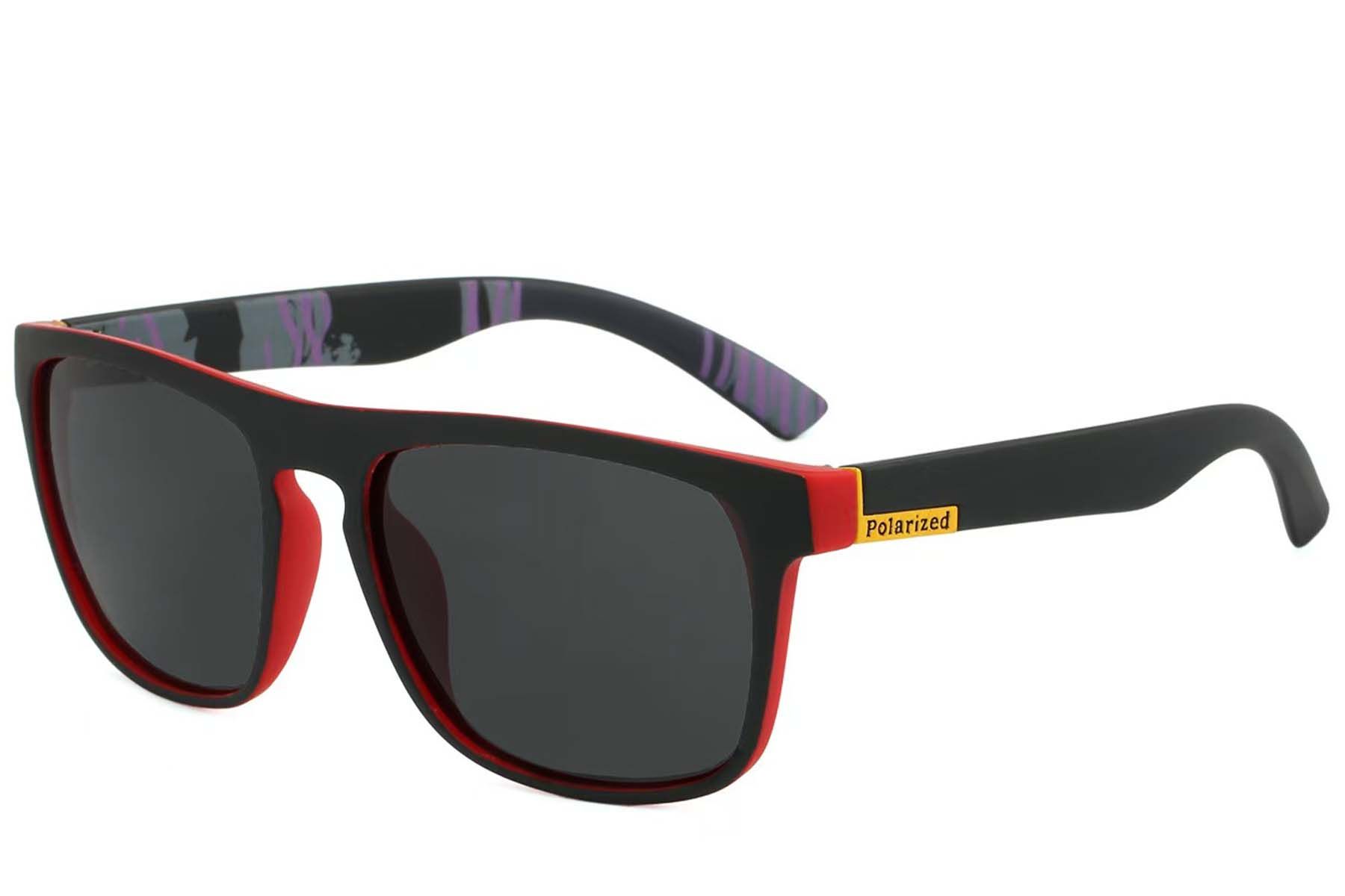 Aviator Black Plastic Polarized Sunglasses #BS2607-0704