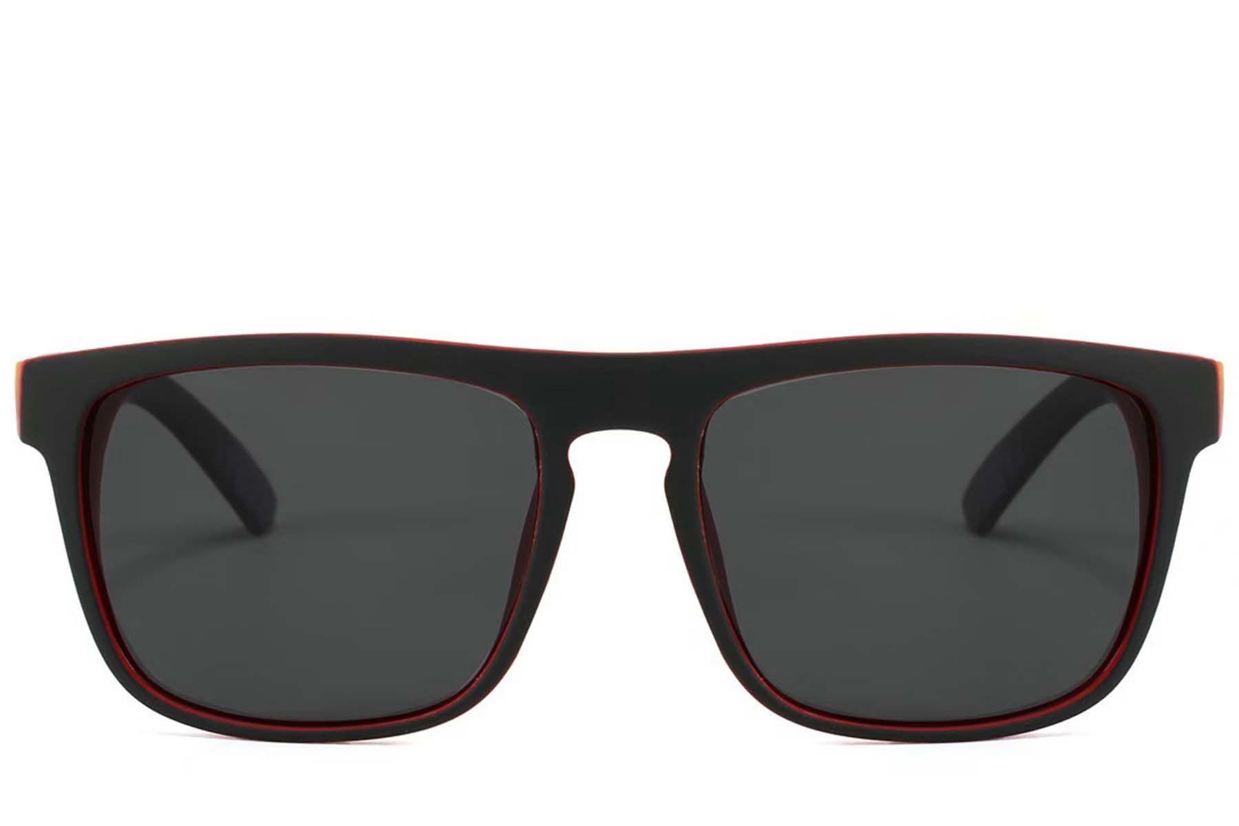 Aviator Black Plastic Polarized Sunglasses #BS2607-0704
