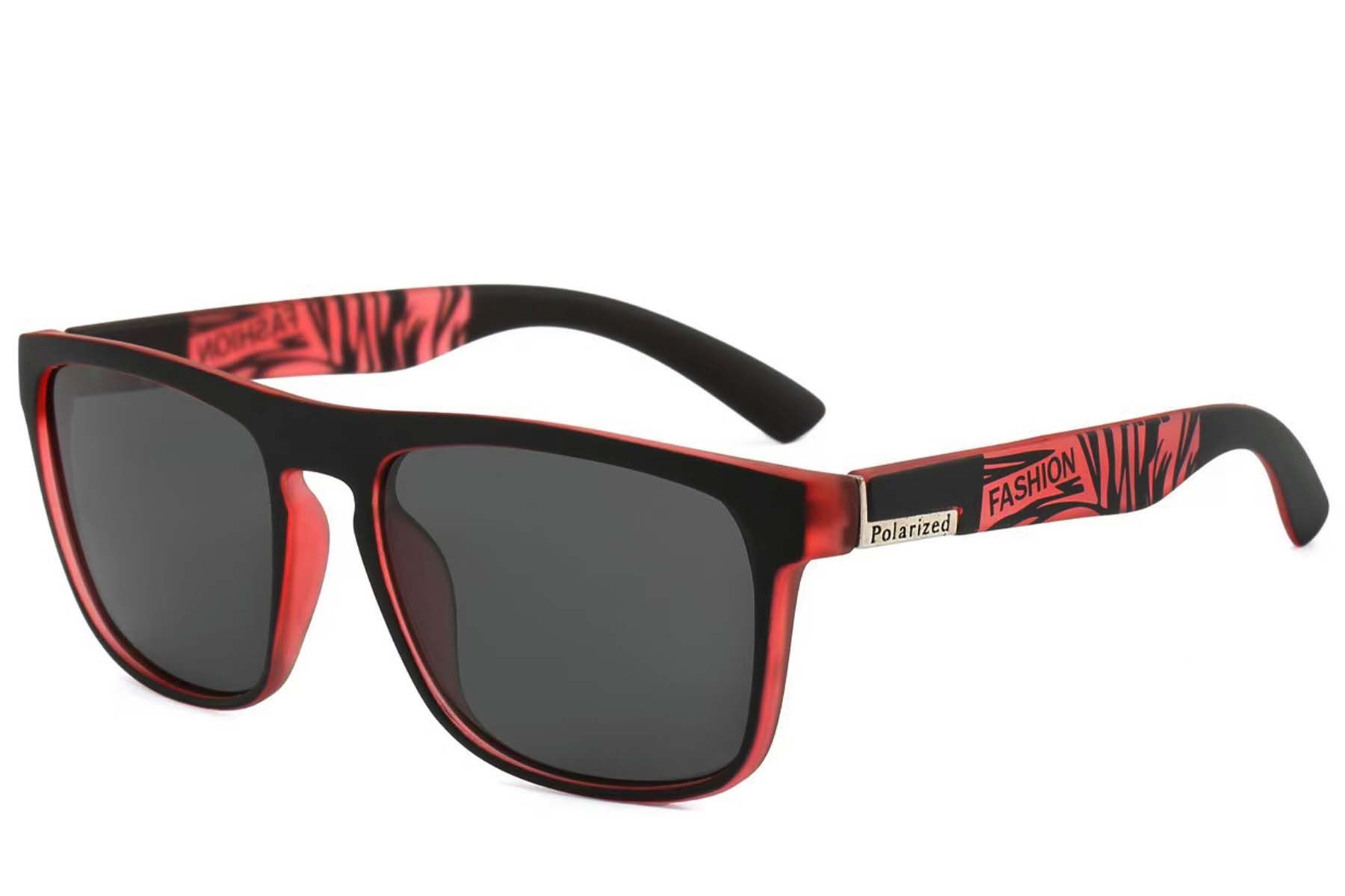Aviator Black Plastic Polarized Sunglasses #BS2607-0706