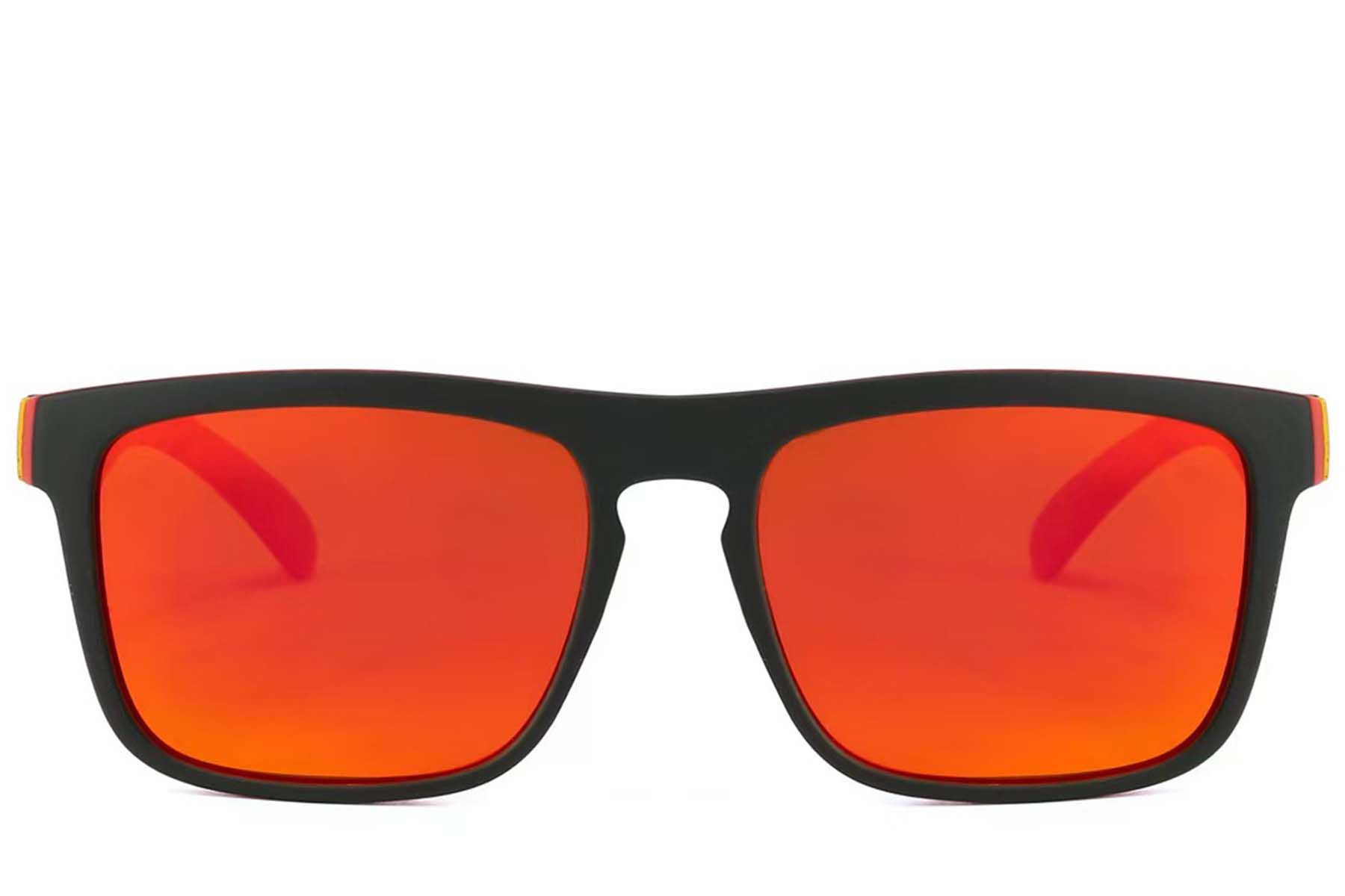 Aviator Black Plastic Polarized Sunglasses #BS2607-0711