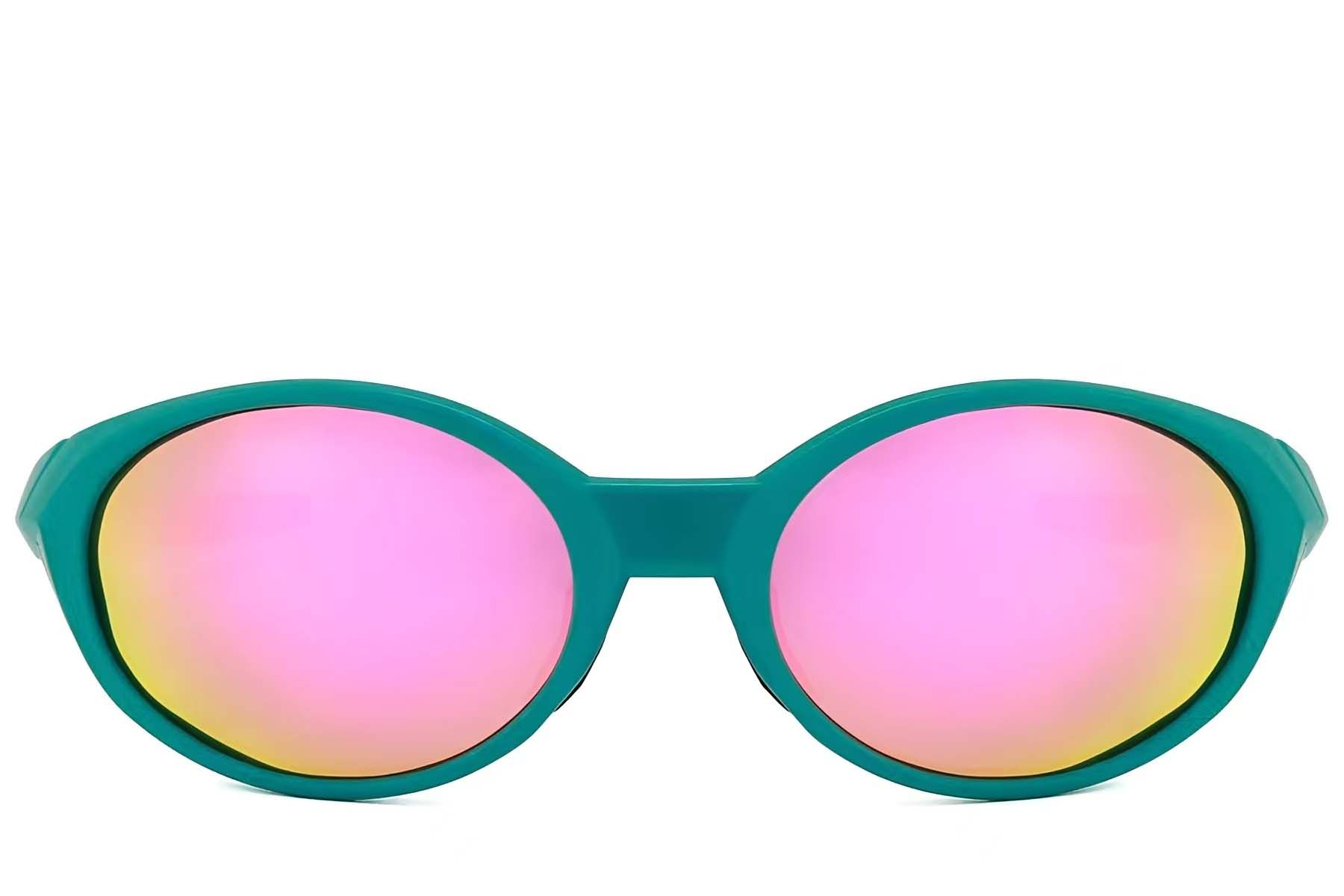 Oval Green Plastic Polarized Sunglasses #BS2607-0736