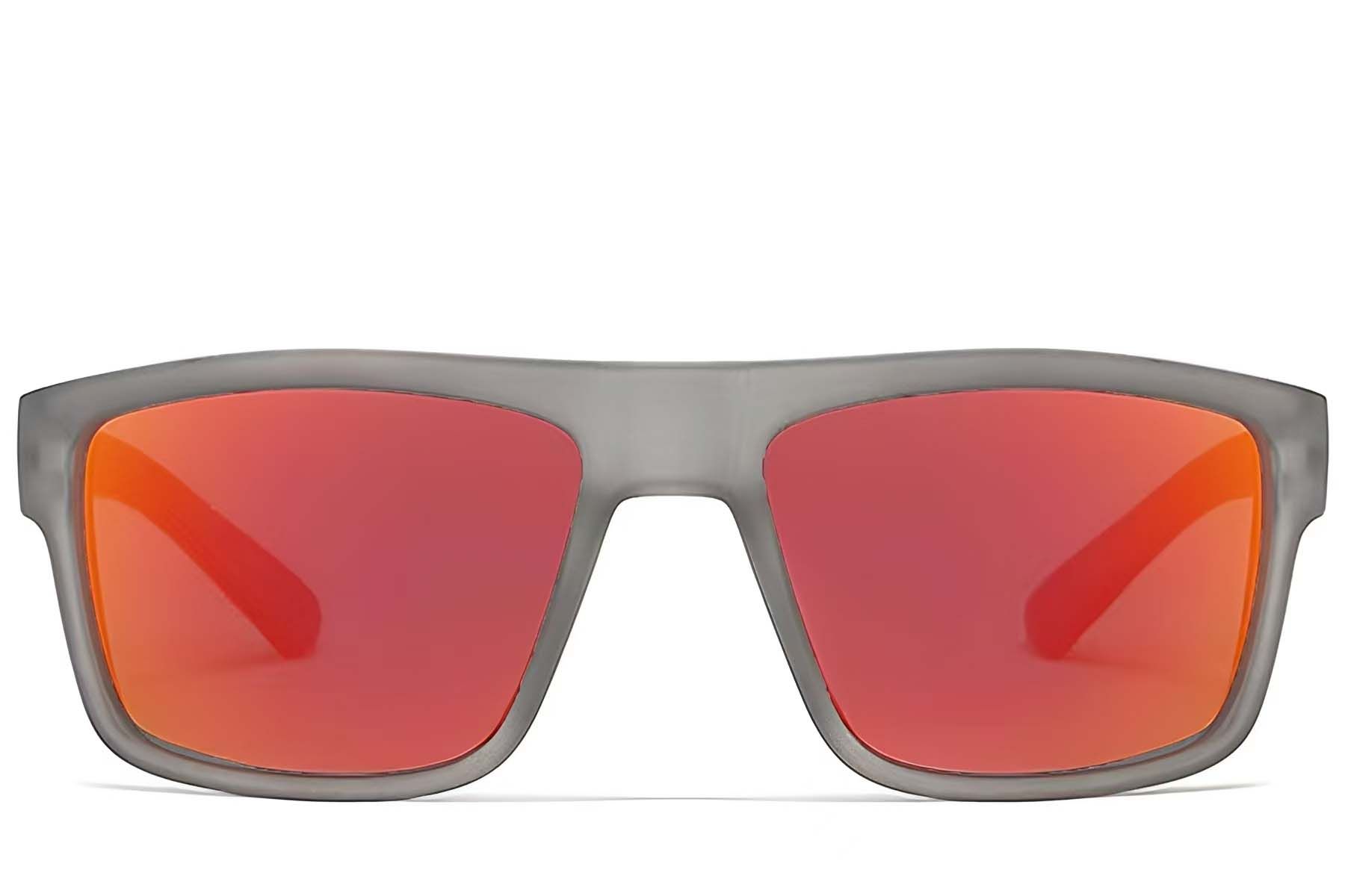 Aviator Grey Plastic Polarized Sunglasses #BS2607-0744