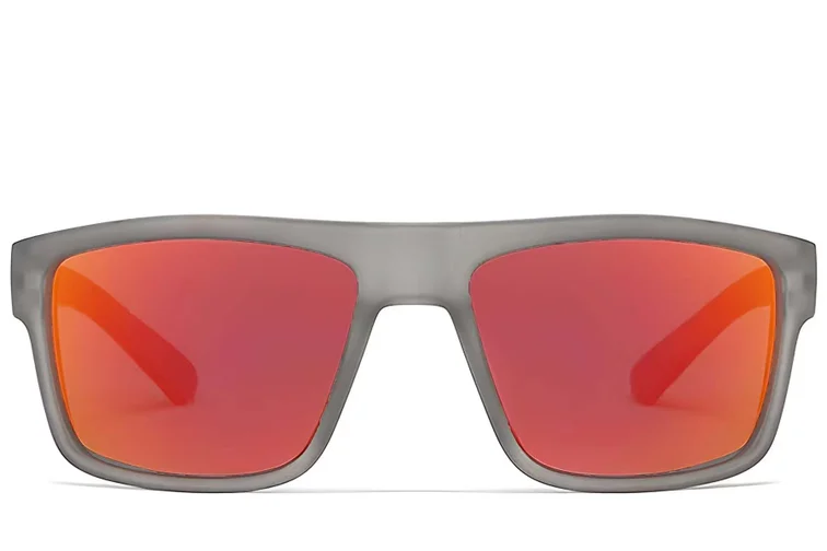 Aviator Grey Plastic Polarized Sunglasses #BS2607-0744