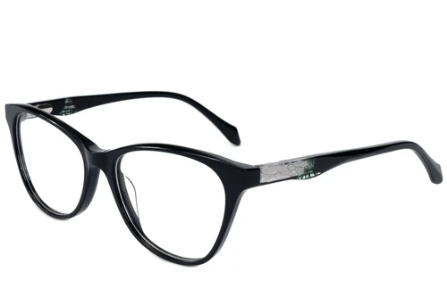 Lunettes papillon en acétate noir #BS2607-0763