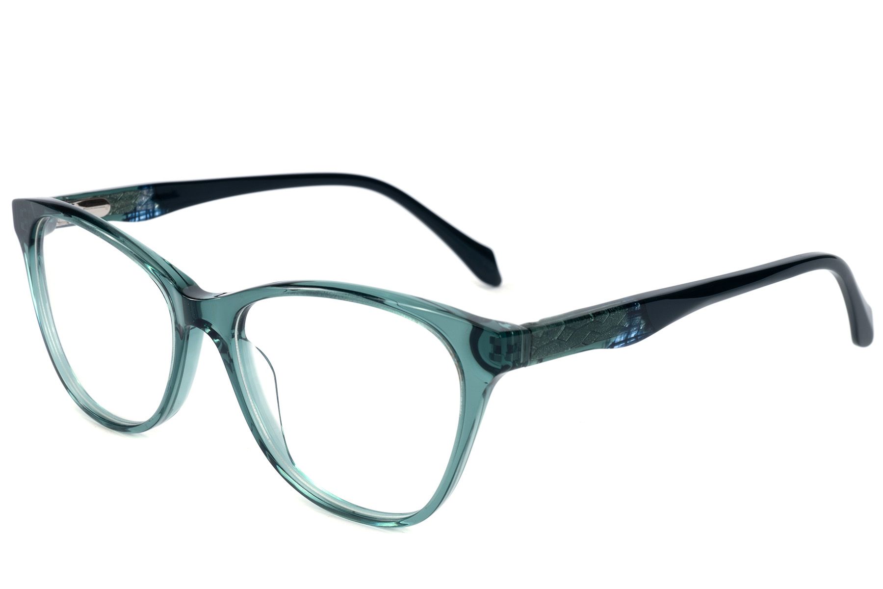 Occhiali in acetato verde farfalla #BS2607-0765