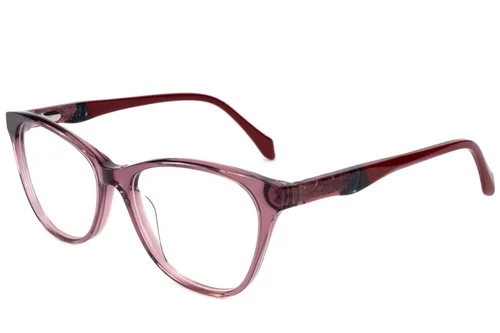 Lunettes papillon en acétate rouge #BS2607-0767