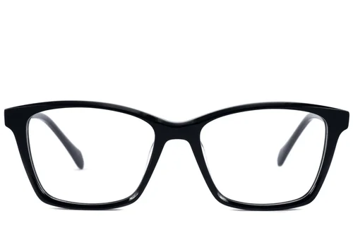 Lunettes rectangulaires en acétate noir #BS2607-0768