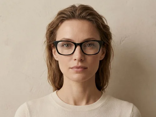 Lunettes papillon en acétate noir #BS2607-0772