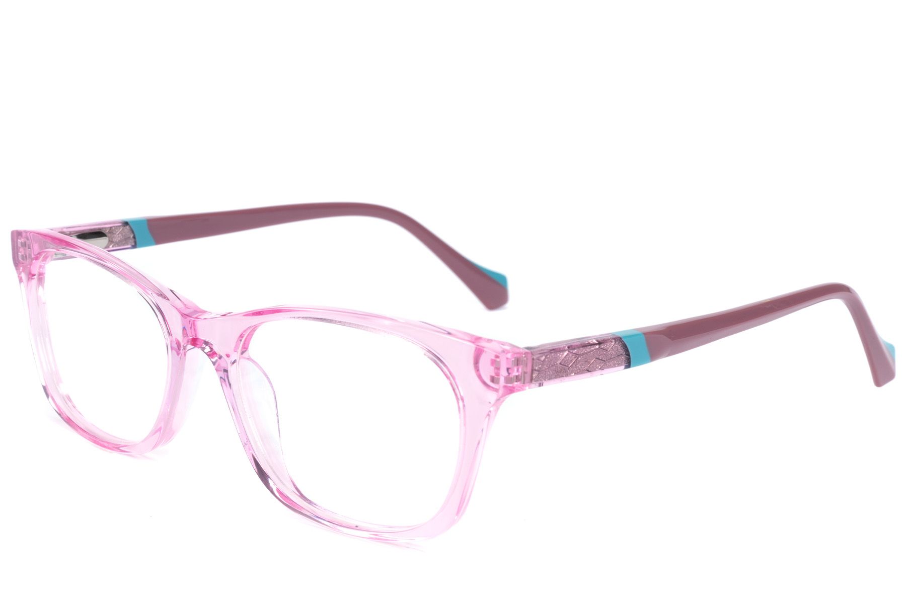 Occhiali in acetato rosa farfalla #BS2607-0774