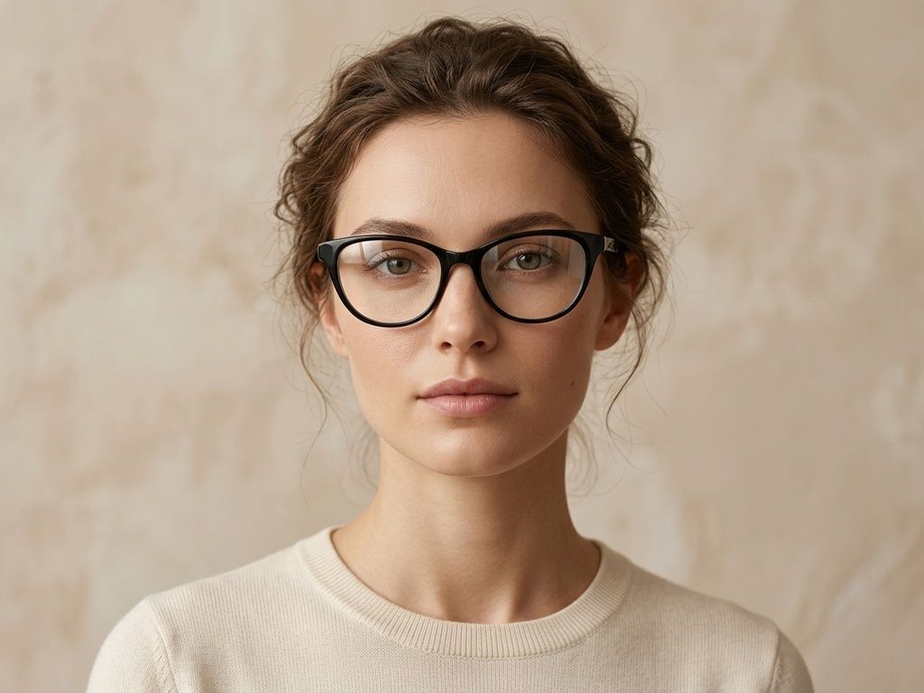Butterfly Black Acetate Glasses #BS2607-0777