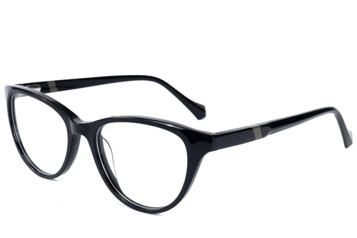 Lunettes papillon en acétate noir #BS2607-0777
