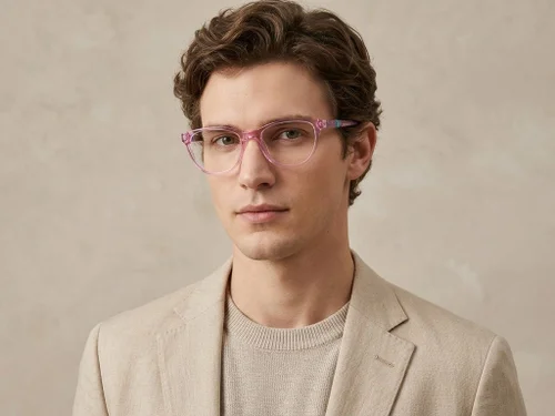 Lunettes en acétate rose papillon #BS2607-0779