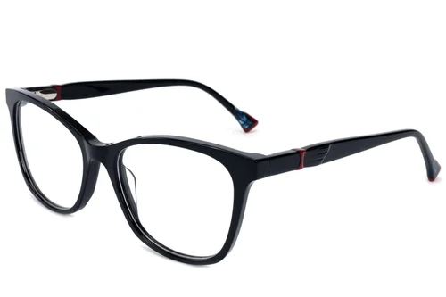 Lunettes papillon en acétate noir #BS2607-0782