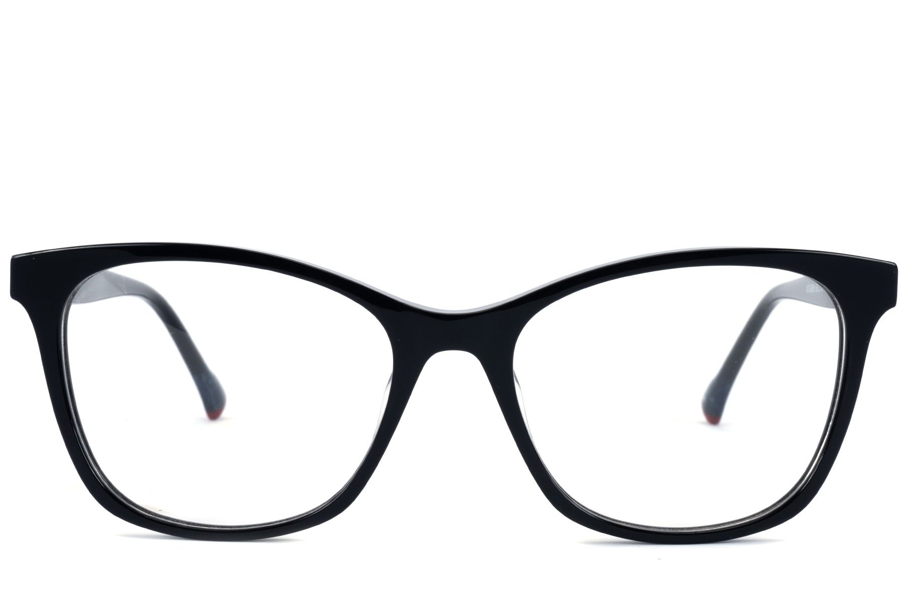 Occhiali in acetato nero a forma di farfalla #BS2607-0782