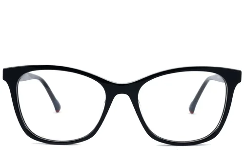 Lunettes papillon en acétate noir #BS2607-0782