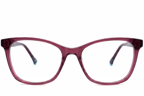 Lunettes papillon en acétate rouge #BS2607-0783