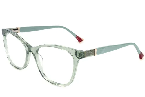 Lunettes en acétate vert papillon #BS2607-0786