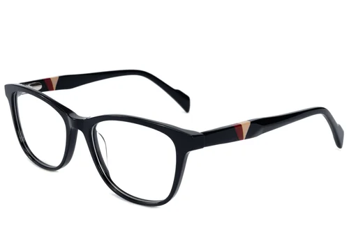 Lunettes papillon en acétate noir #BS2607-0792