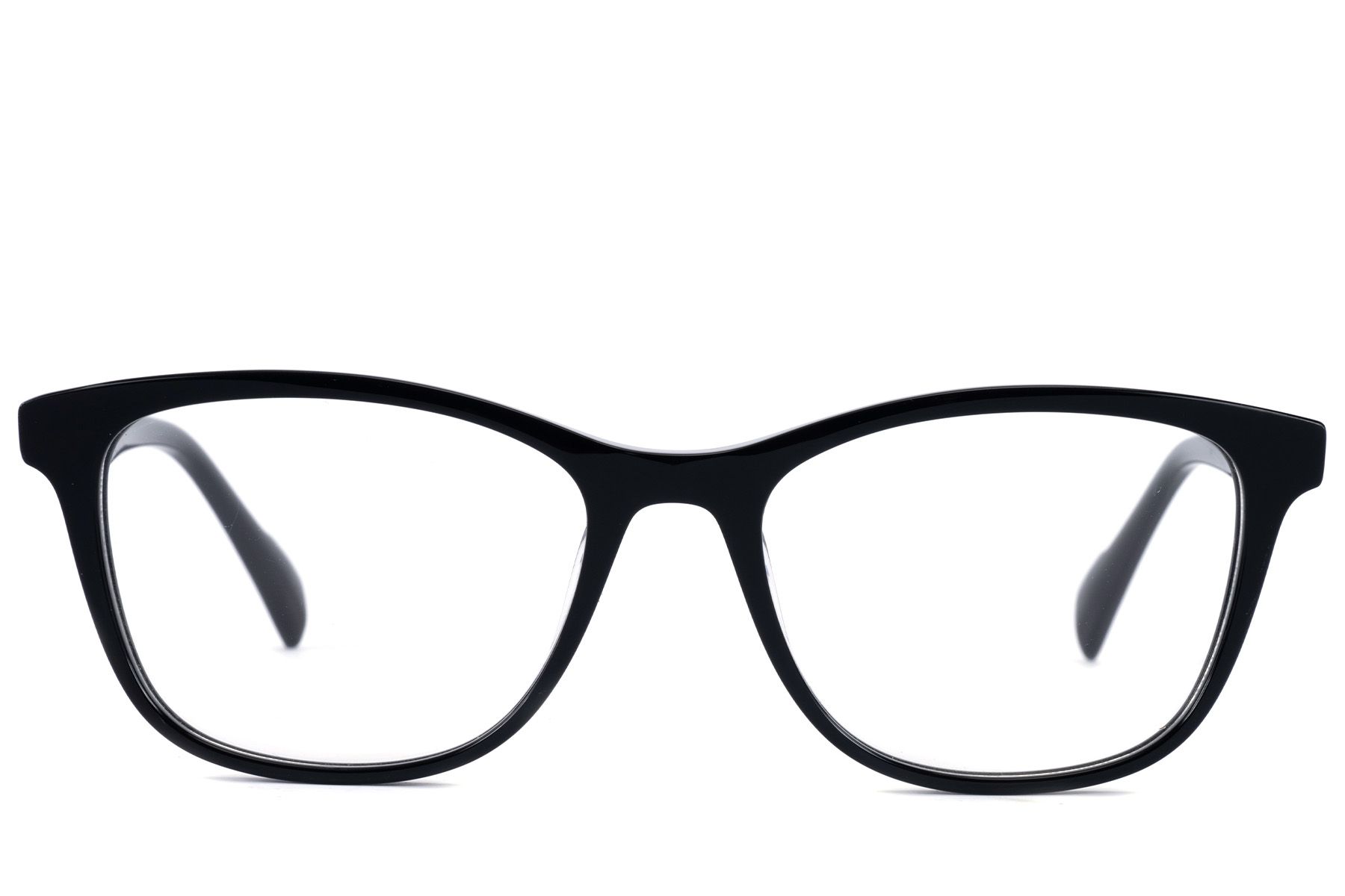 Occhiali in acetato nero a forma di farfalla #BS2607-0792