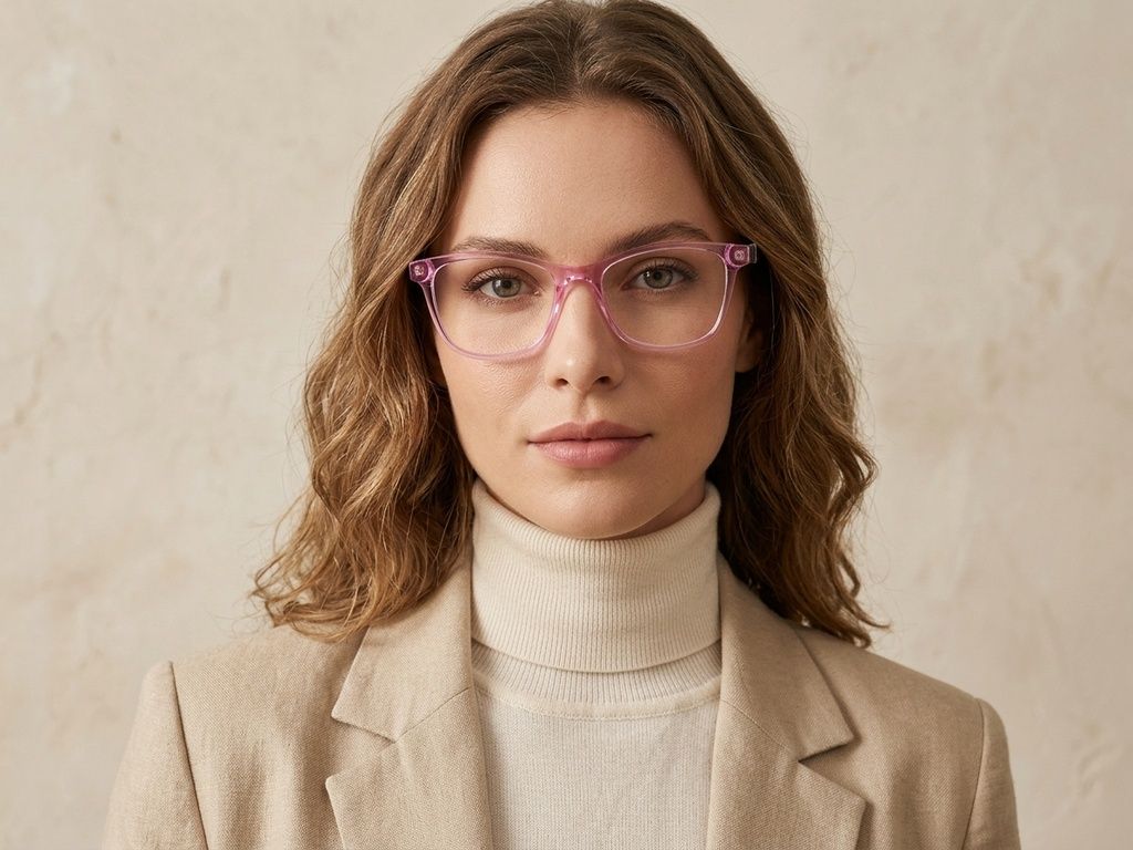 Butterfly Pink Acetate Glasses #BS2607-0794